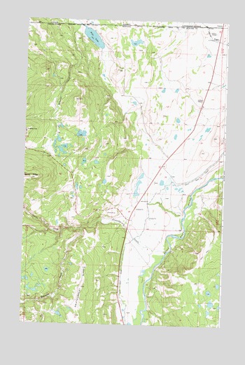 Pike Lake, MT USGS Topographic Map