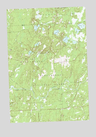 Pike Lake NW, WI USGS Topographic Map