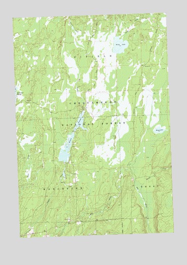 Pike Lake SW, WI USGS Topographic Map
