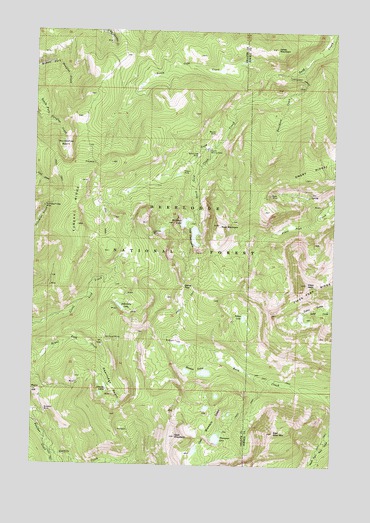 Pikes Peak, MT USGS Topographic Map
