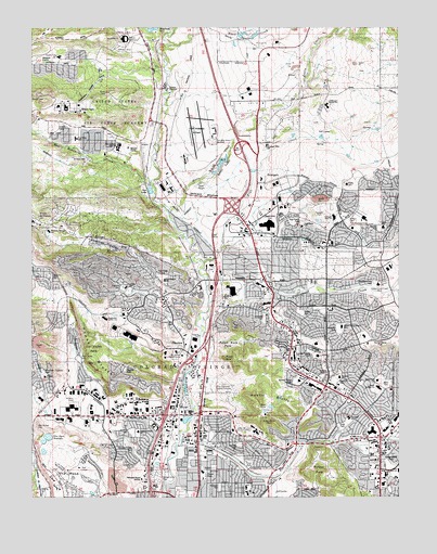 Pikeview, CO USGS Topographic Map