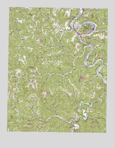 Pikeville, KY USGS Topographic Map