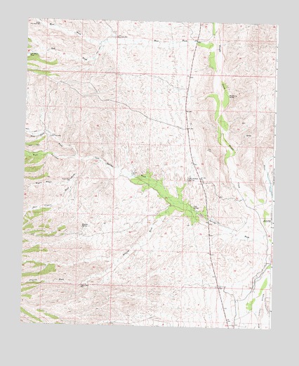 Pilgrim Wash, AZ USGS Topographic Map