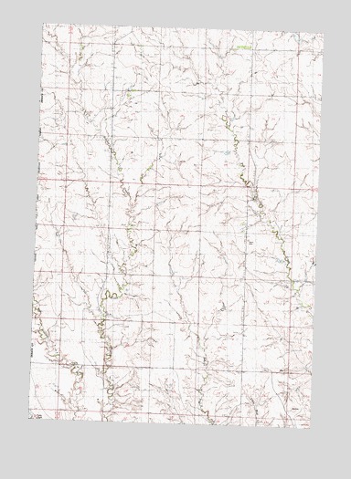 Bessie Butte, SD USGS Topographic Map