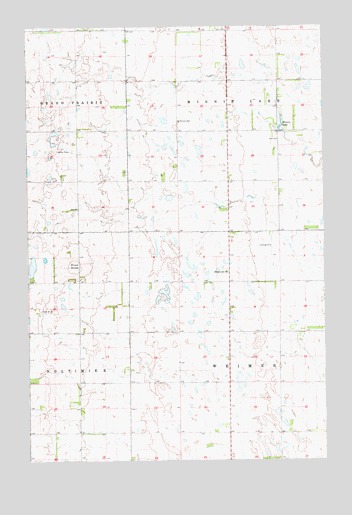 Pillsbury SE, ND USGS Topographic Map