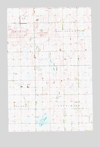 Pillsbury SW, ND USGS Topographic Map