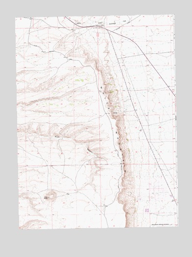 Pilot Butte, WY USGS Topographic Map