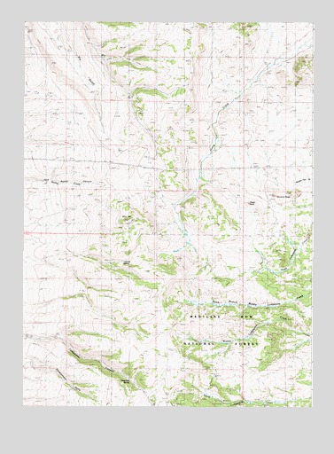 Pilot Hill, WY USGS Topographic Map