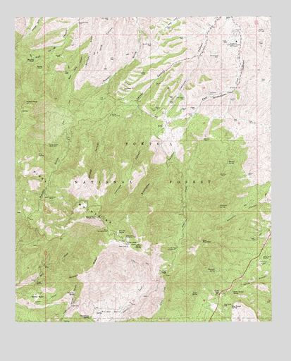 Pinal Peak, AZ USGS Topographic Map