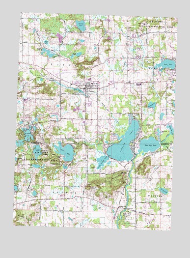 Pinckney, MI USGS Topographic Map