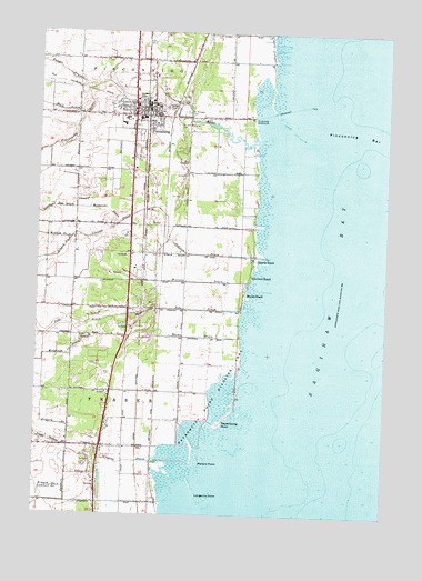 Pinconning, MI USGS Topographic Map