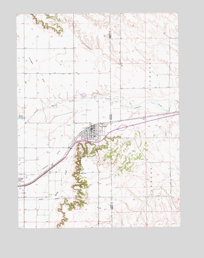 Pine Bluffs, WY USGS Topographic Map