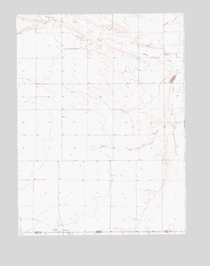 Pine Bluffs SW, WY USGS Topographic Map
