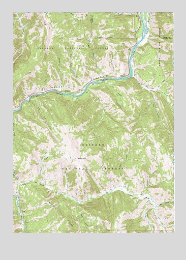 Pine Creek, WY USGS Topographic Map