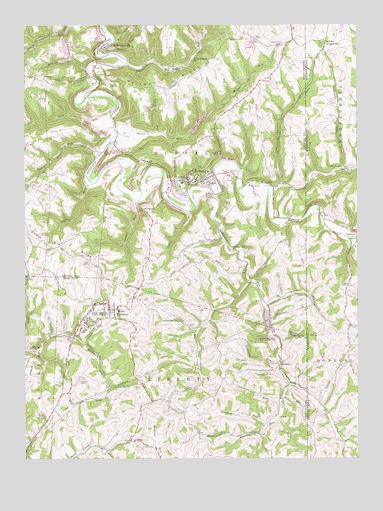 Bethany, WV USGS Topographic Map