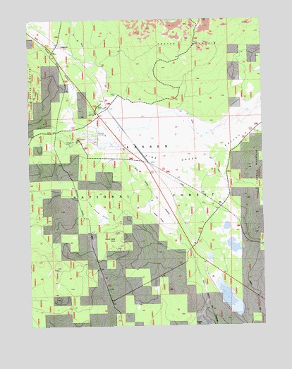 Pine Creek Valley, CA USGS Topographic Map
