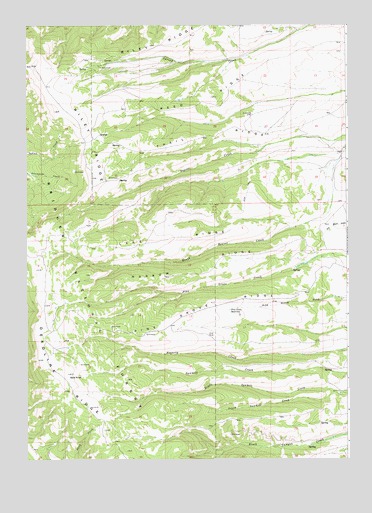 Pine Grove Ridge, WY USGS Topographic Map