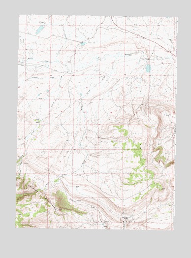 Pine Hill, WY USGS Topographic Map