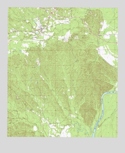 Pine Hill, AL USGS Topographic Map