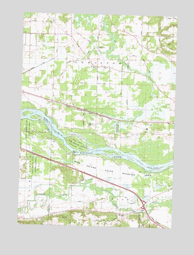 Pine Island, WI USGS Topographic Map