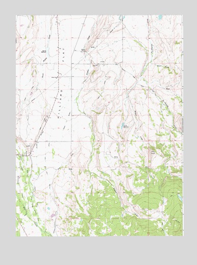 Pine Knoll, WY USGS Topographic Map