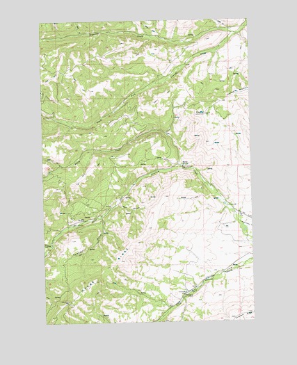 Pine Mountain, WA USGS Topographic Map