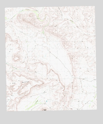 Pine Mountain East, TX USGS Topographic Map