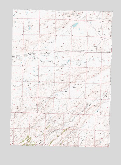 Pine Mountain SW, WY USGS Topographic Map