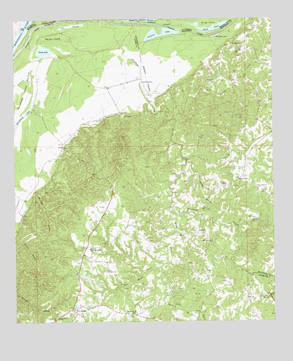Pine Ridge, MS USGS Topographic Map