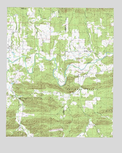 Pine Ridge, AR USGS Topographic Map