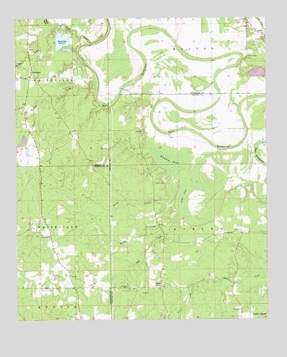 Pinebergen, AR USGS Topographic Map