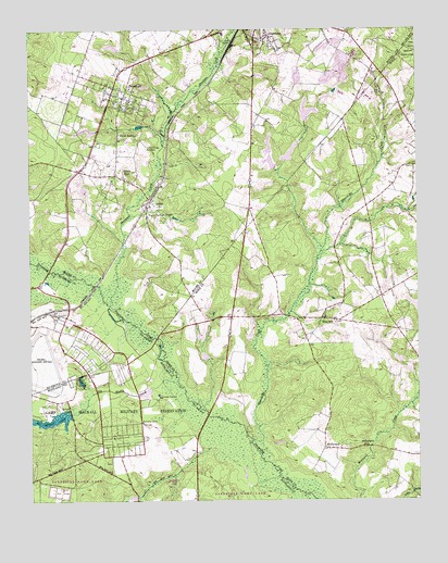 Pinebluff, NC USGS Topographic Map