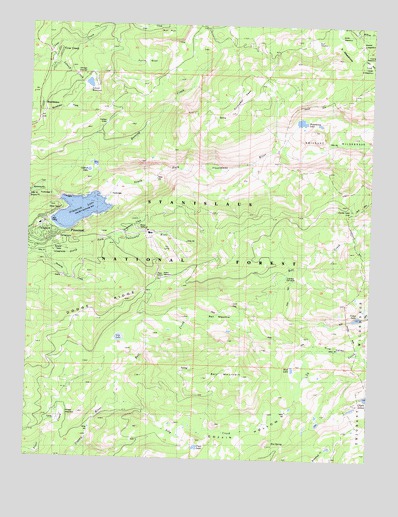 Pinecrest, CA USGS Topographic Map
