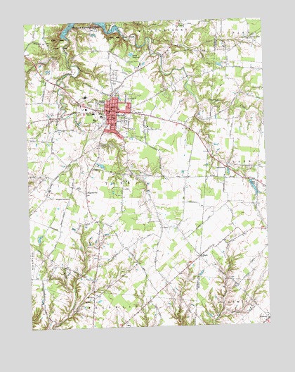 Bethel, OH USGS Topographic Map