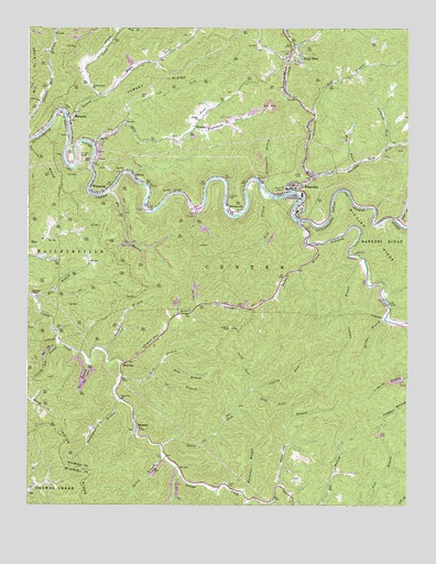Pineville, WV USGS Topographic Map