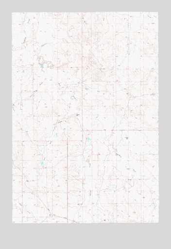 Piney Butte SW, MT USGS Topographic Map