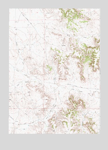 Piney Canyon NW, WY USGS Topographic Map