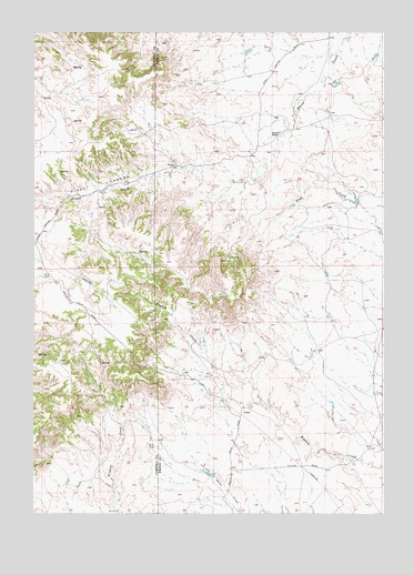Piney Canyon SE, WY USGS Topographic Map