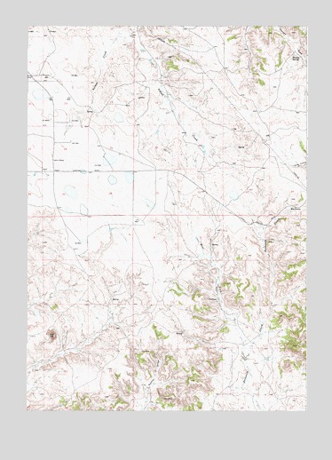 Piney Canyon SW, WY USGS Topographic Map