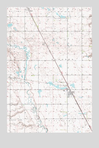 Pingree, ND USGS Topographic Map