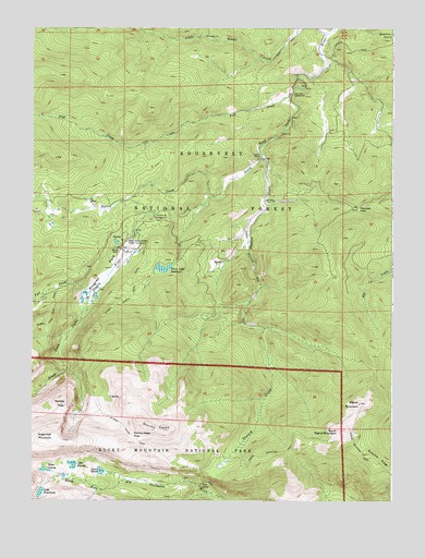 Pingree Park, CO USGS Topographic Map