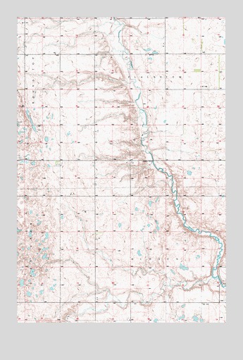 Pingree SW, ND USGS Topographic Map