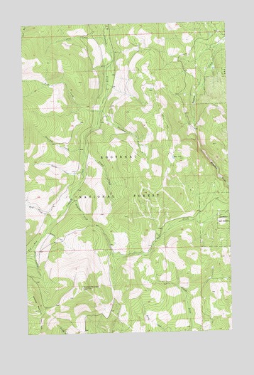 Pinkham Mountain, MT USGS Topographic Map