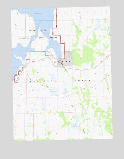 Pinnacle Lake, CA USGS Topographic Map