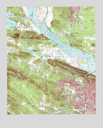 Pinnacle Mountain, AR USGS Topographic Map