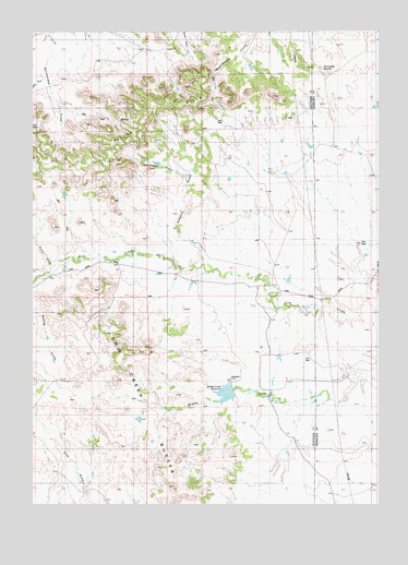 Pinnacle Rocks, WY USGS Topographic Map