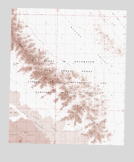 Pinta Playa, AZ USGS Topographic Map