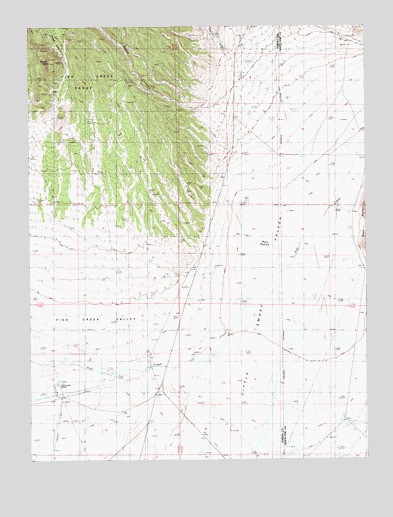 Pinto Summit SW, NV USGS Topographic Map