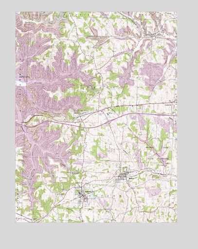 Bethesda, OH USGS Topographic Map