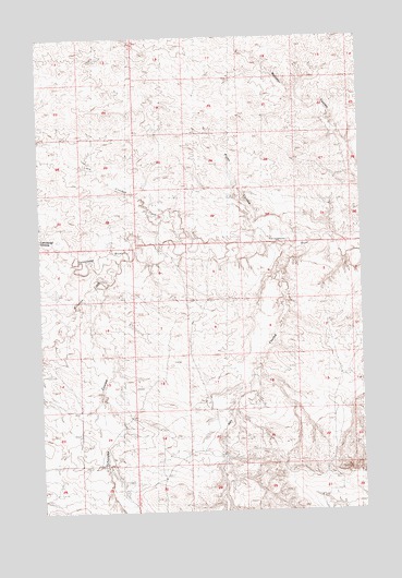Pipes Coulee, MT USGS Topographic Map